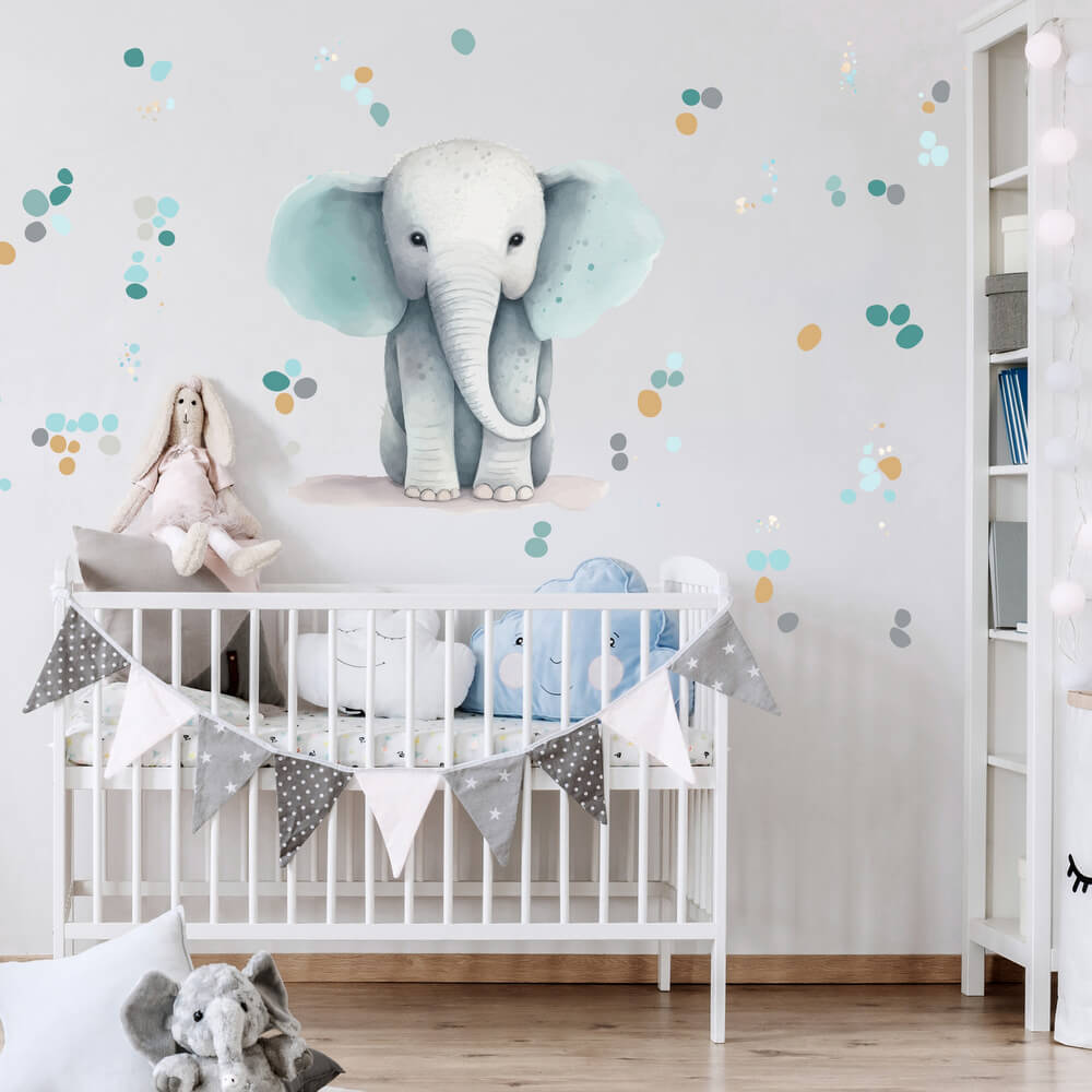 Слон – стикери за детска стая